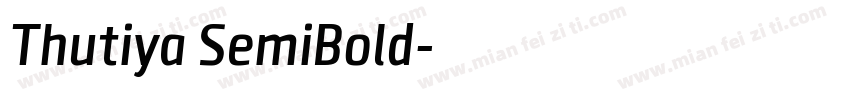 Thutiya SemiBold字体转换